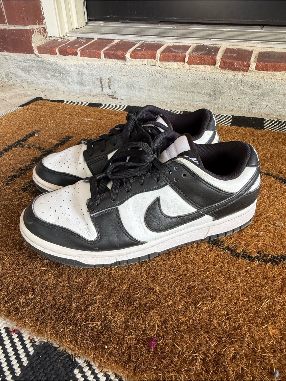 Nike Pandas Women's Black & White Low-Top Athletic Sneakers